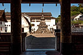 Luang Prabang, Laos - Wat Mai, inside the veranda. 